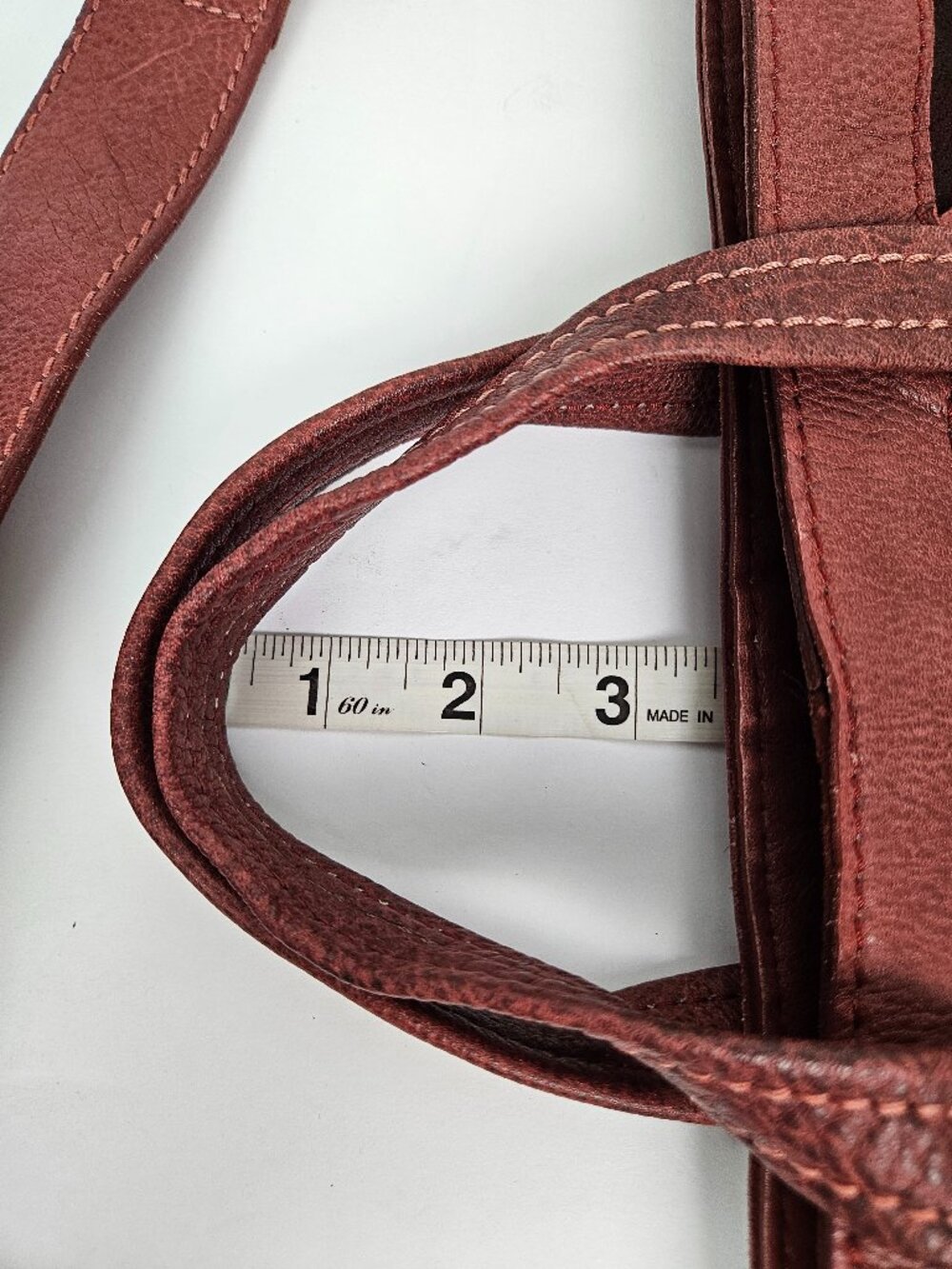 Free People We the Free Vintage Burgundy Red Distressed Suede Slouchy Tote Bag - Picture 8 of 13